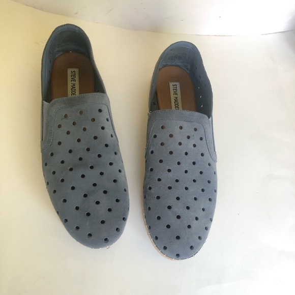 Steve Madden Women’s Widmer Suede Espadrille Platform Perforated Sneaker Size 11 - Picture 2 of 15